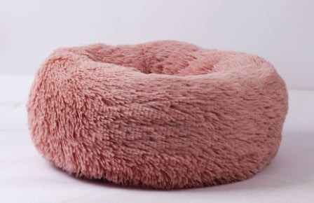 Luxurious Plush Donut Bed for Pets