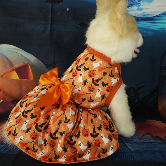 Festive Halloween Pet Party Dress