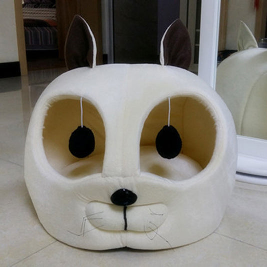 Luxurious Plush Cat Bed