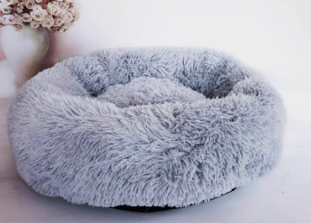 Luxurious Plush Donut Bed for Pets