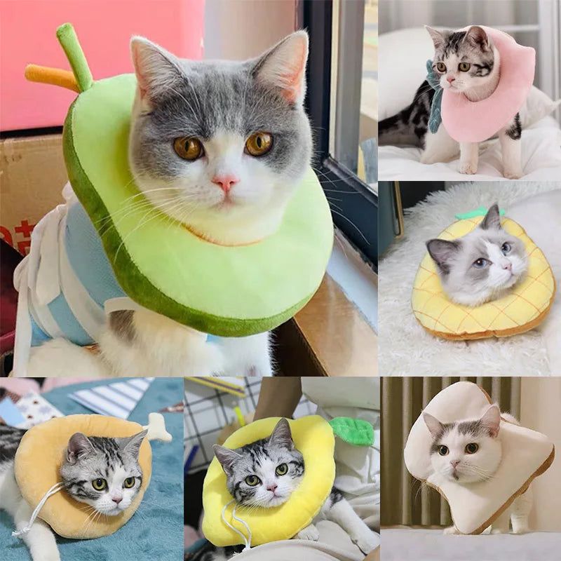 Soft Avocado Toast Pet Recovery Collar