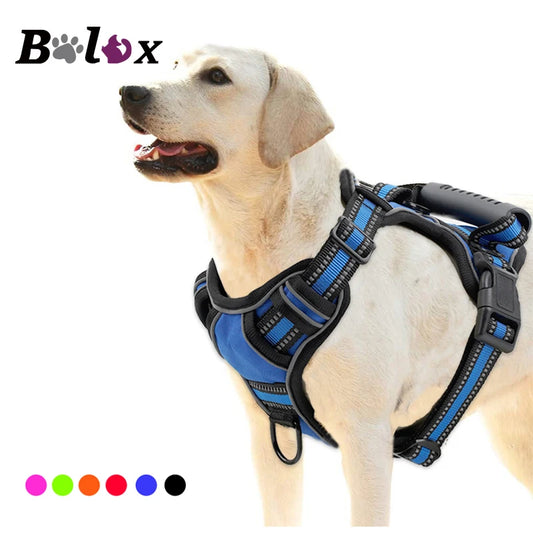 Reflective No-Pull Dog Harness Vest with Handle