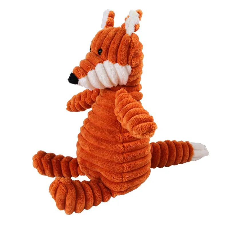 Bite-Resistant Corduroy Squeaky Toys