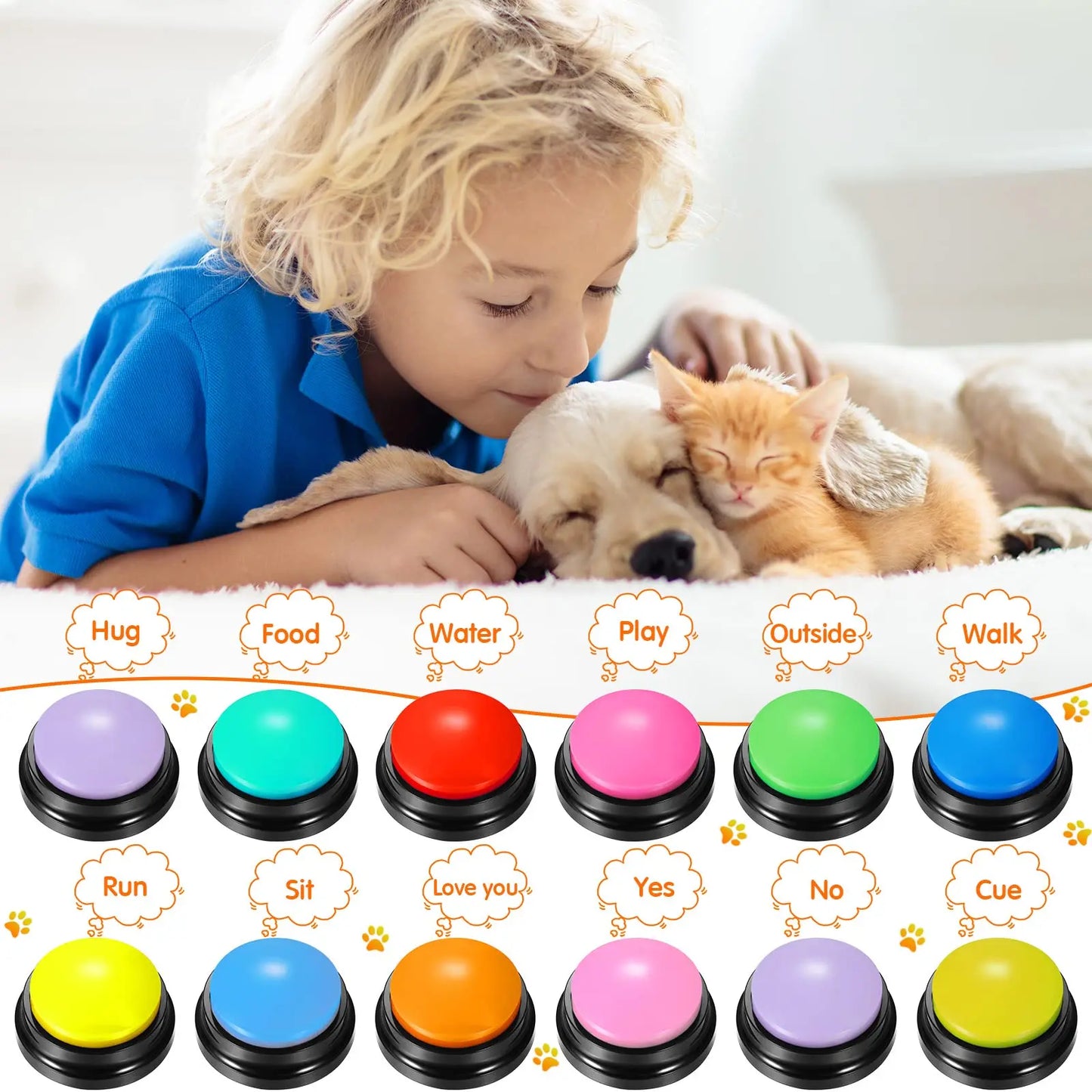 Portable Communication Buttons for Dogs