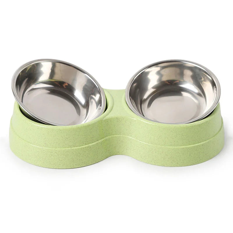 Stainless Steel Double Small Pet Bowls