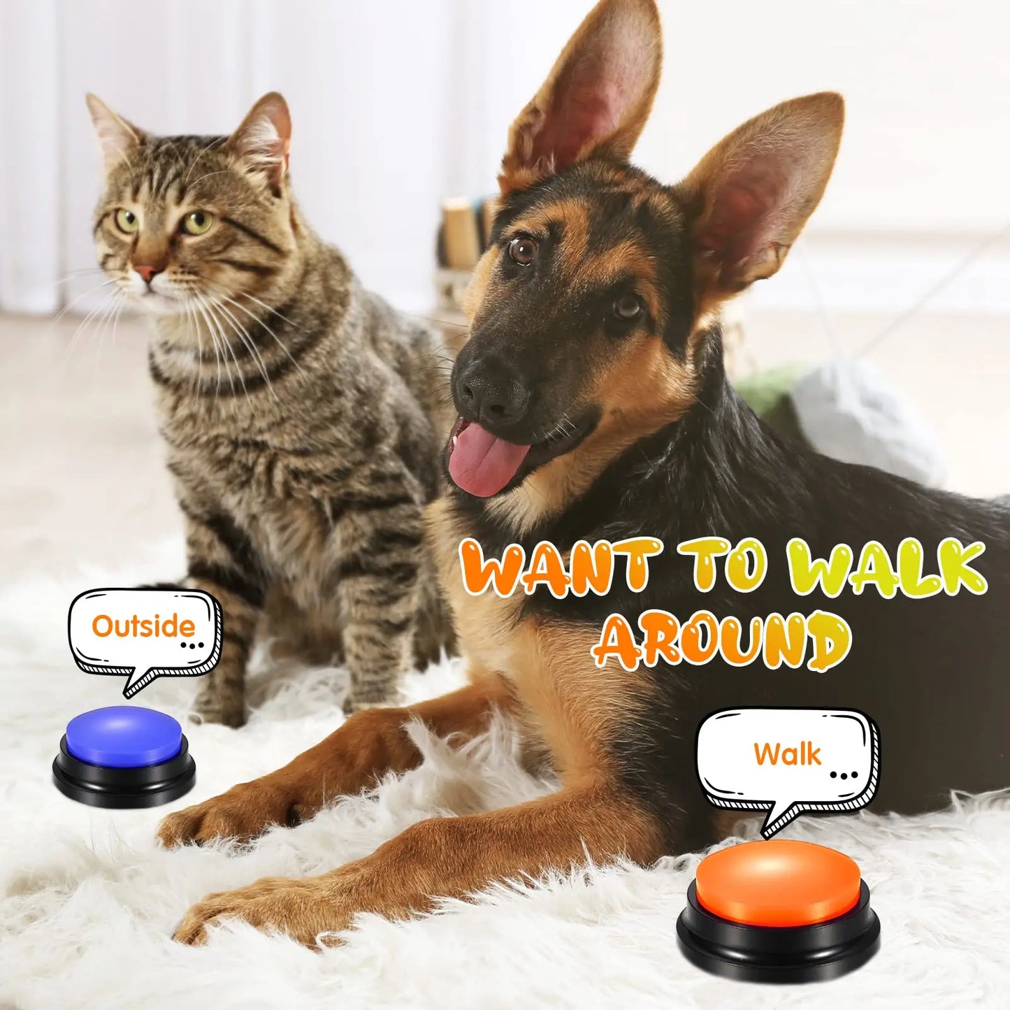 Portable Communication Buttons for Dogs