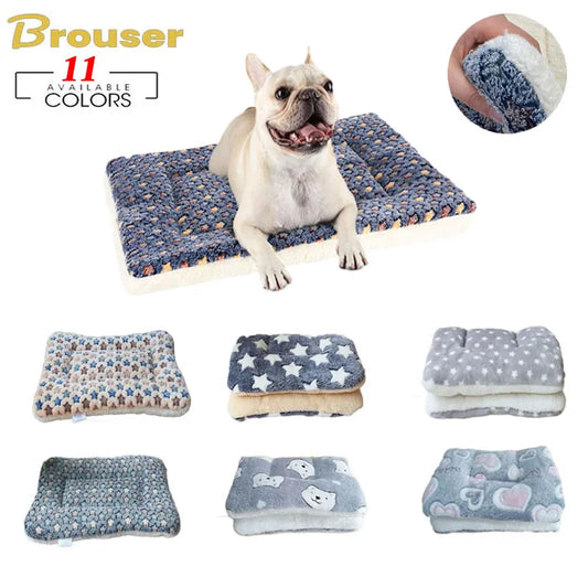 Cozy Flannel Pet Bed Mat