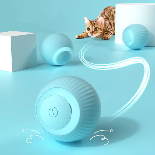 Smart Interactive Cat Ball: Self-Rolling Toy for Indoor Fun!