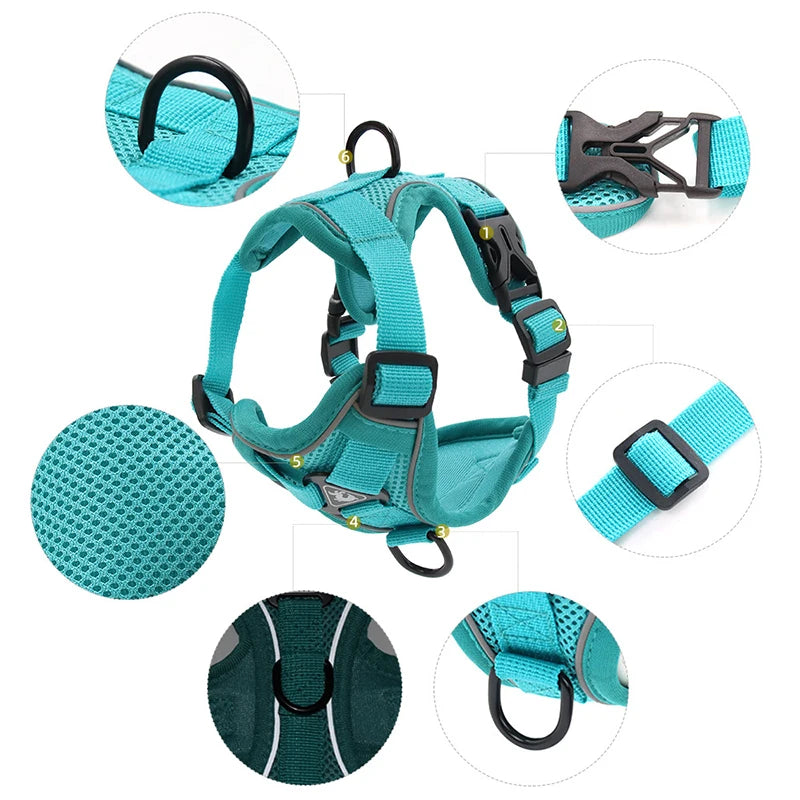 Ultimate No Pull Reflective Dog Harness and Leash Set