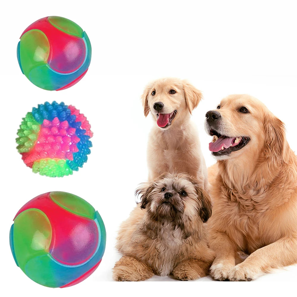 Fun Flashing Dog Ball Toys