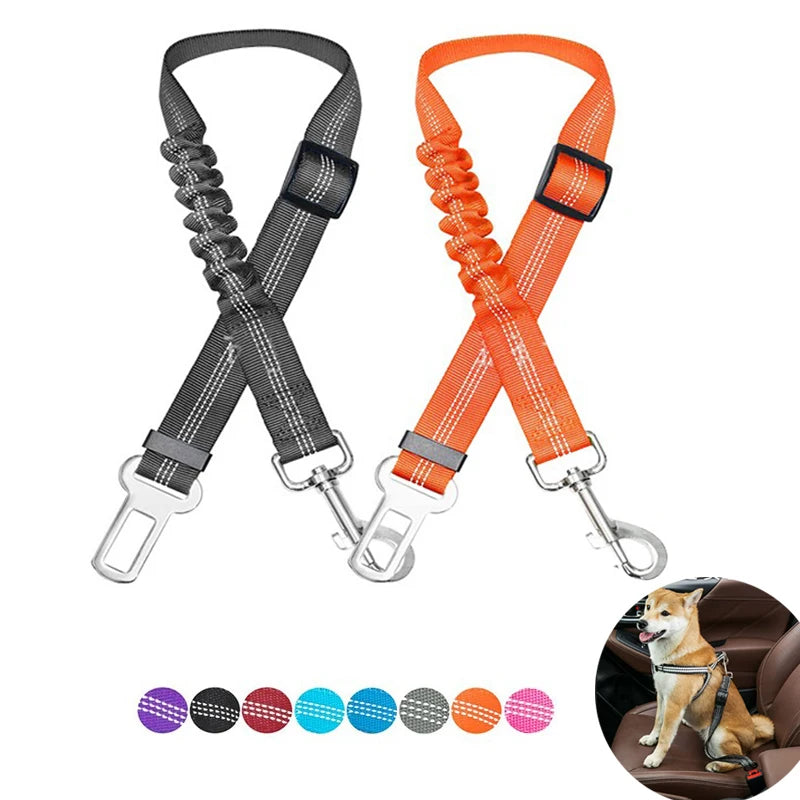 Safe Travels: Adjustable Nylon Dog Car Seat Belt Harness