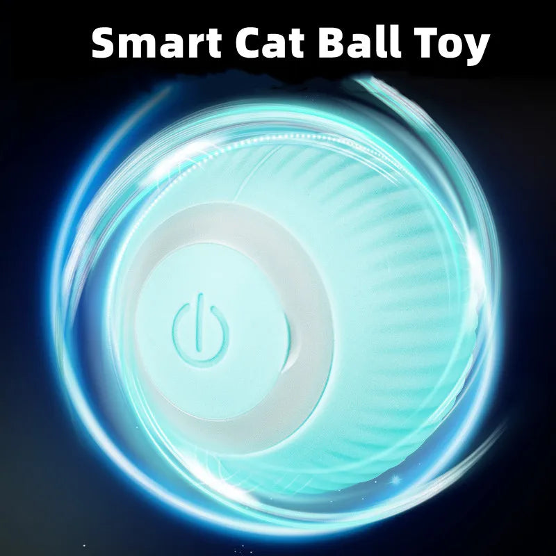 Smart Interactive Cat Ball: Self-Rolling Toy for Indoor Fun!