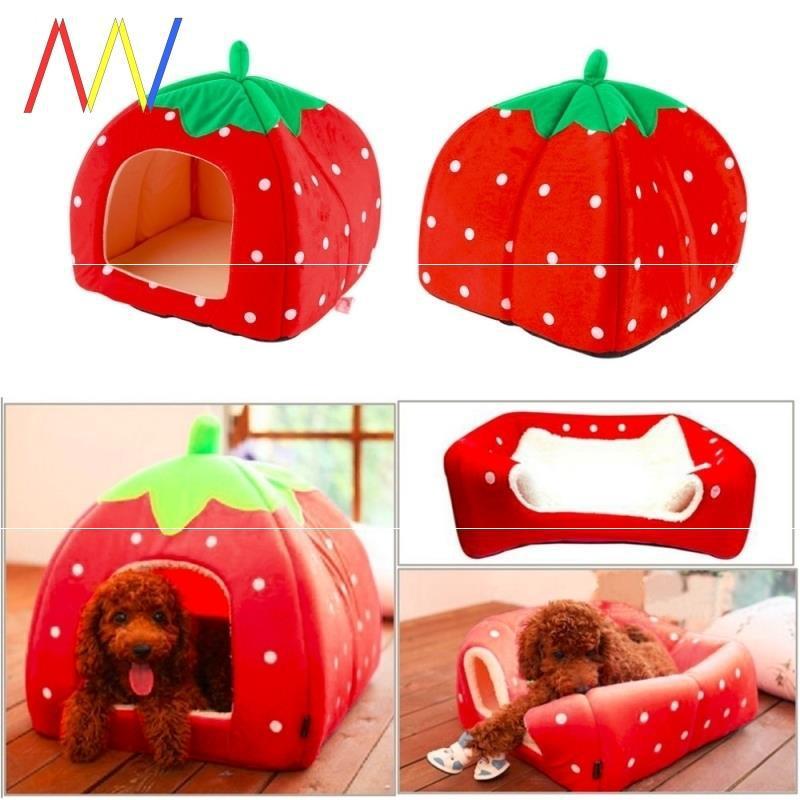 Fruit Paradise Pet Bed Collection: Watermelon, Strawberry, and Pineapple Designs